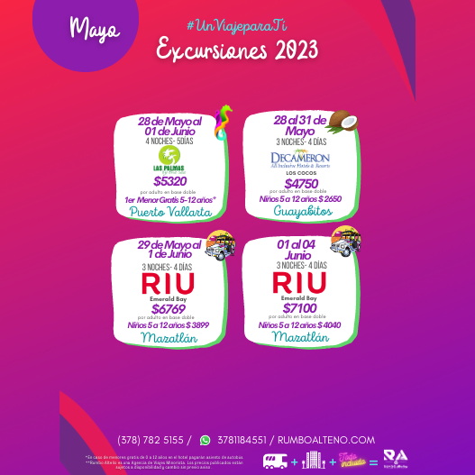 mayo rumbo alteño excursiones 2023